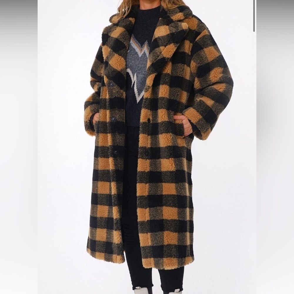 STAND STUDIO Faux Fur Teddy Maria Coat - Picture 4 of 16